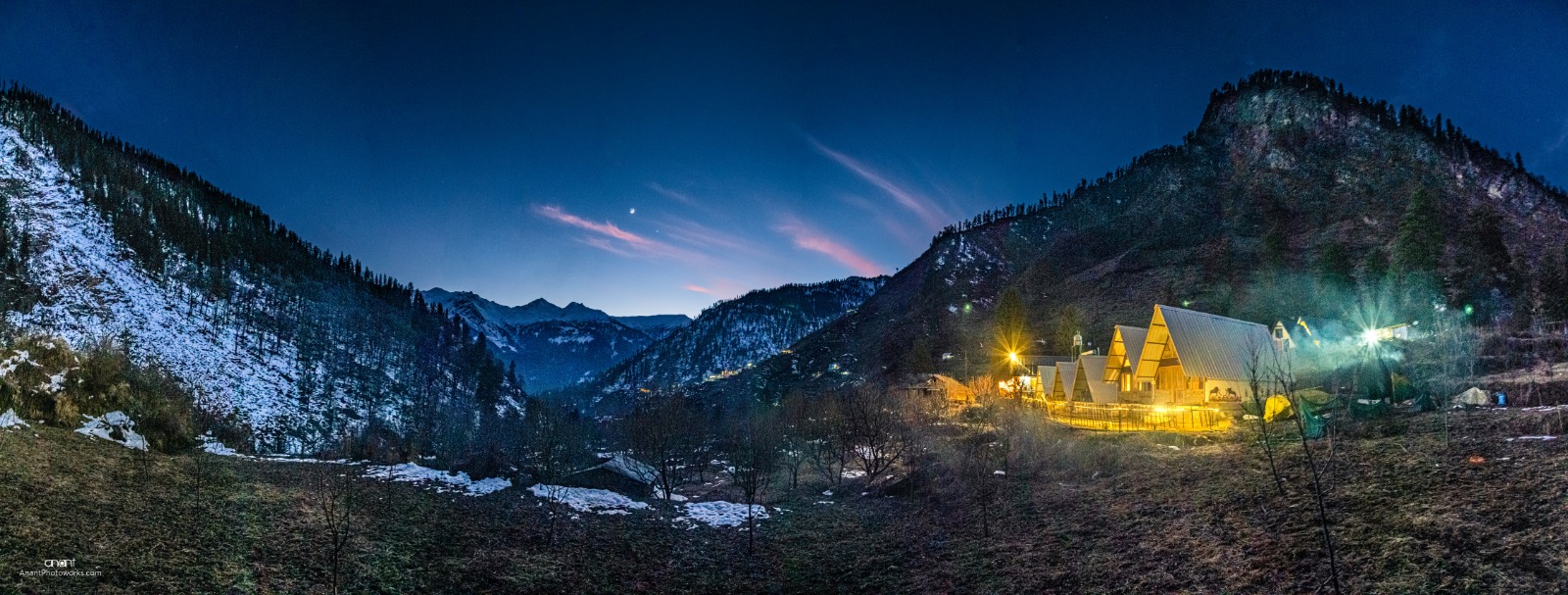 Tosh Valley at dawn — Parvati Valley, Himachal Pradesh
